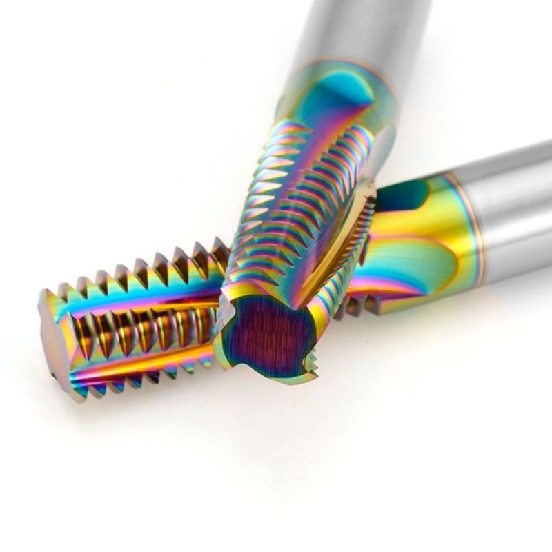 Full Teeth DLC Rainbow Threading End Mill Cutter HRC65 для алюминиевой нержавеющей стали