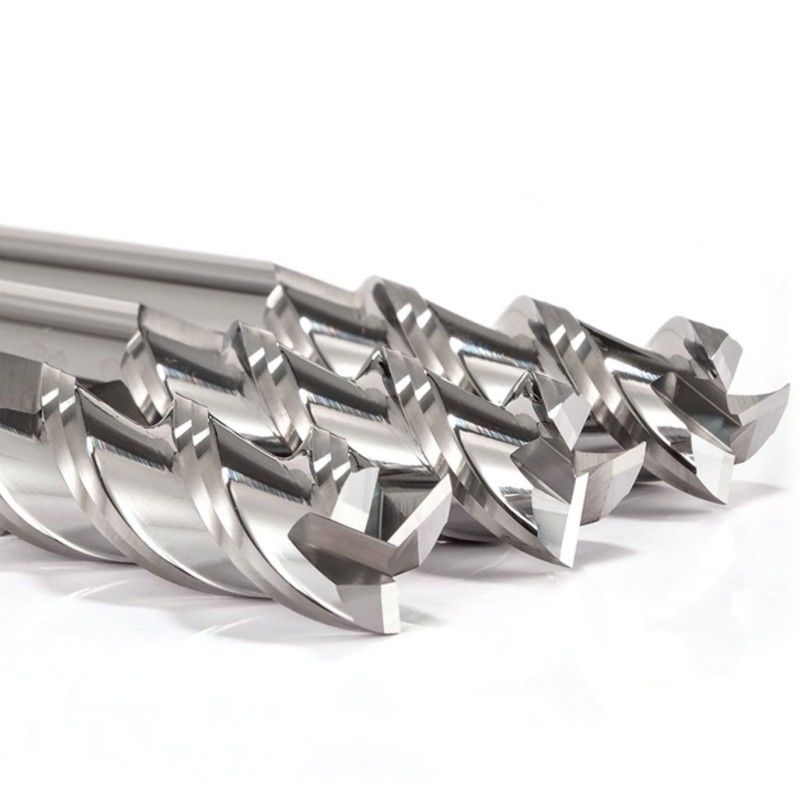 3 флейты Плоский конец Mill Cutter зеркальное полирование не покрытое для обработки алюминия