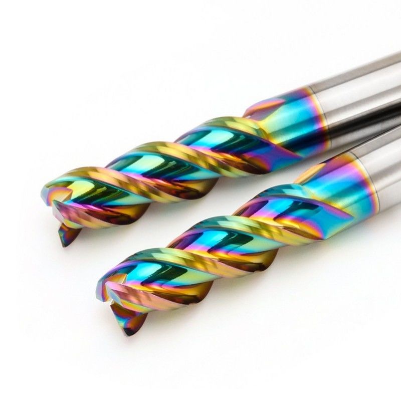 Алюминиевый карбид End Mill DLC Mirror Polish Nano Coating 3 флейты для CNC обработки