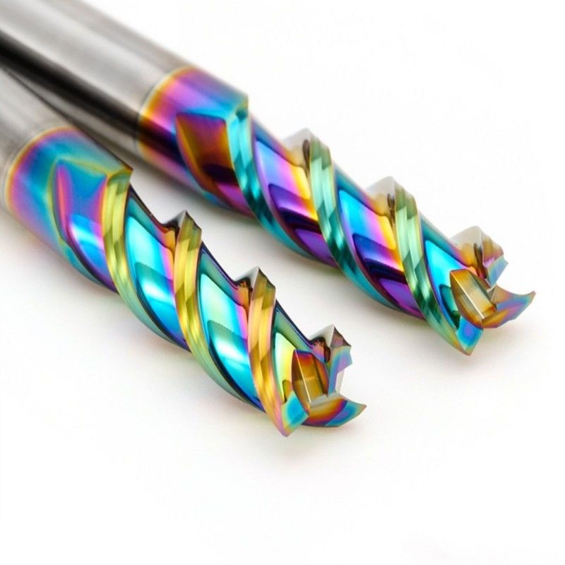 Алюминиевый карбид End Mill DLC Mirror Polish Nano Coating 3 флейты для CNC обработки