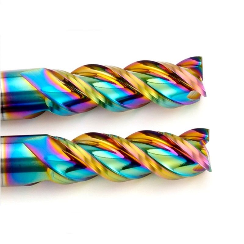 Алюминиевый карбид End Mill DLC Mirror Polish Nano Coating 3 флейты для CNC обработки