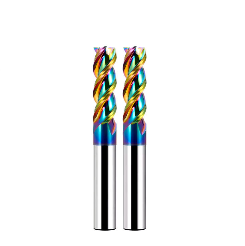 Алюминиевый карбид End Mill DLC Mirror Polish Nano Coating 3 флейты для CNC обработки