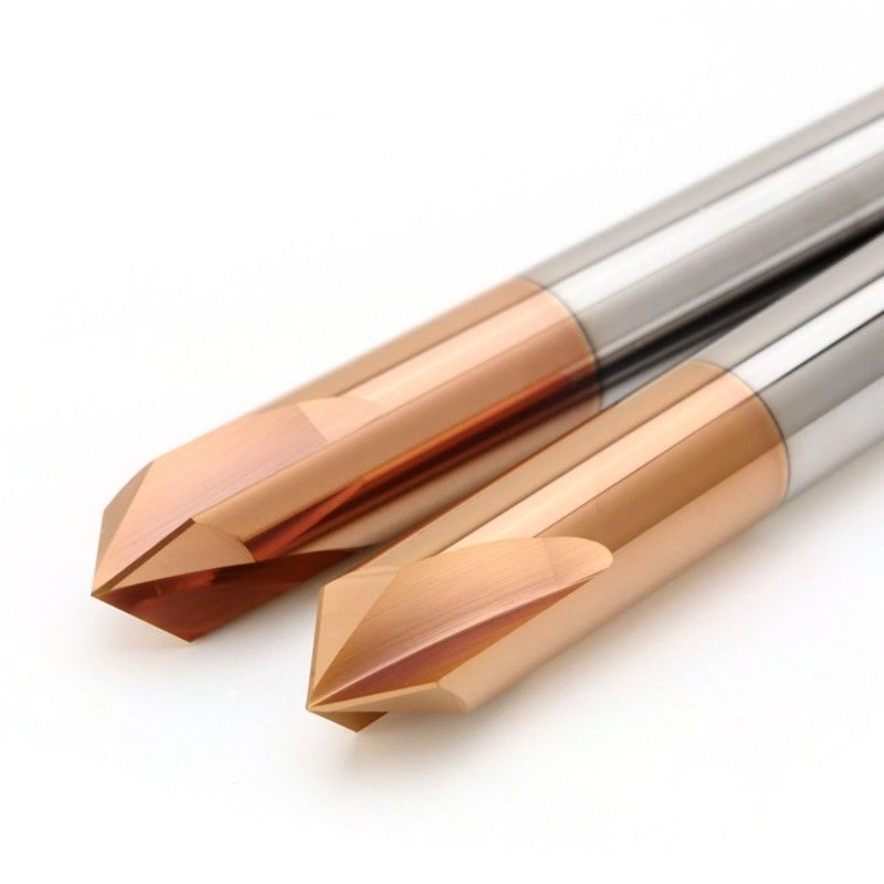 Chamfer Carbide End Mill HRC58 твердый 90 градусов 3 флейты для машины-инструмента для гравировки с ЧПУ