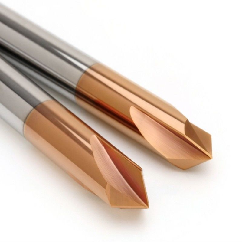 Chamfer Carbide End Mill HRC58 твердый 90 градусов 3 флейты для машины-инструмента для гравировки с ЧПУ